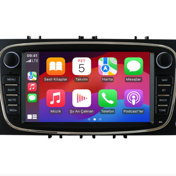 Ford Focus 2 (2007-2011) Android 14 Carplay Navigasyon Multimedya - 4GB Ram 64GB HDD -SİYAH- ENC2133