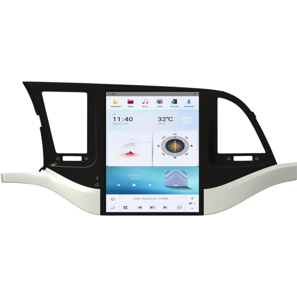 Hyundai Elantra (2016-2018) Android 14 Carplay Navigasyon Tesla Ekran Multimedya - 8GB Ram 128GB HDD -ENC1938