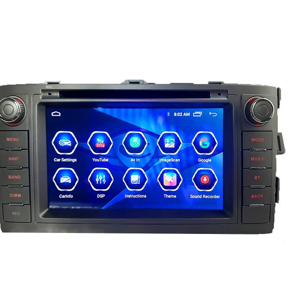 Toyota Auris (2006-2012) Android 14 Carplay Navigasyon Multimedya Tuşlu - 2GB Ram 32GB HDD