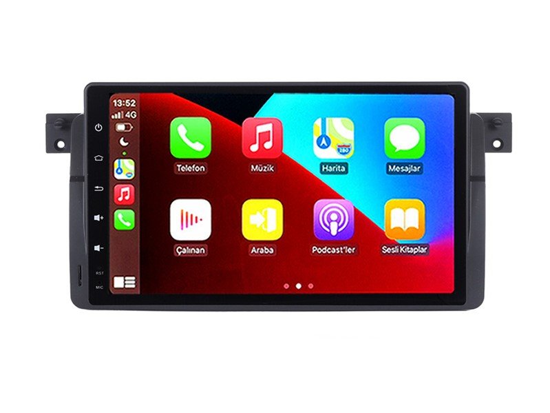 Bmw E46 (1998-2006) Android 14 Carplay Navigasyon Multimedya - 4GB Ram 64GB HDD