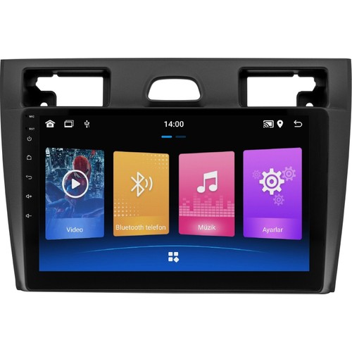 Ford Fiesta (2005-2008) Android 14 Carplay Navigasyon Multimedya - 8GB Ram 128GB HDD