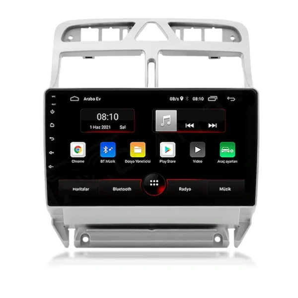 Peugeot 307 (2001-2008) Android 14 Carplay Navigasyon Multimedya - 2GB Ram 16GB HDD