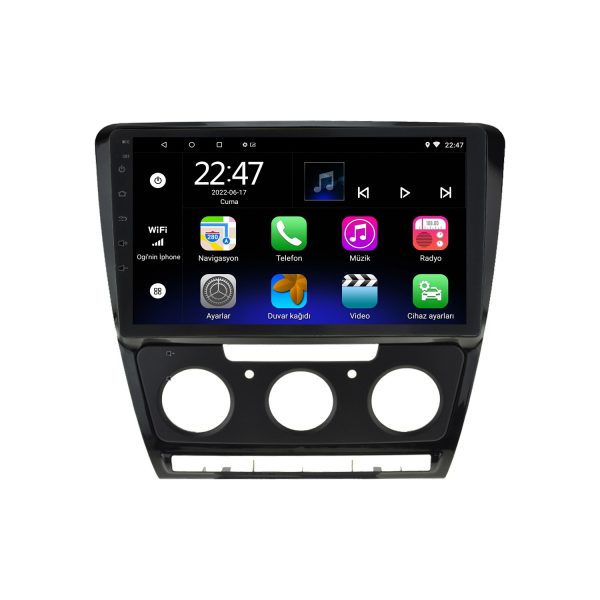 Skoda Octavia (2007-2014) Android 14 Carplay Navigasyon Multimedya - 2GB Ram 32GB HDD