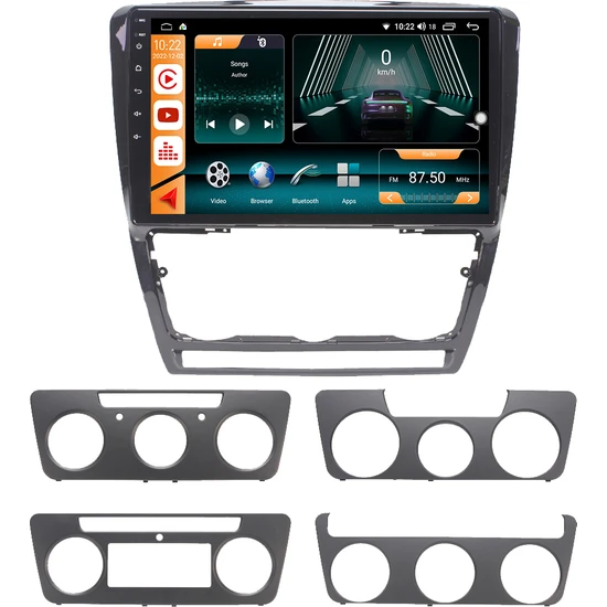 Skoda Octavia (2007-2012) Android 14 Carplay Navigasyon Multimedya - 2GB Ram 32GB HDD
