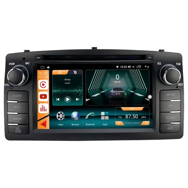 Toyota Corolla Android 14 Carplay Navigasyon Tuşlu Multimedya - 2GB Ram 32GB HDD