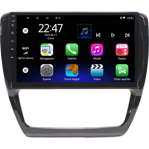Volkswagen Jetta Android 14 Carplay Navigasyon Multimedya - 2GB Ram 32GB HDD