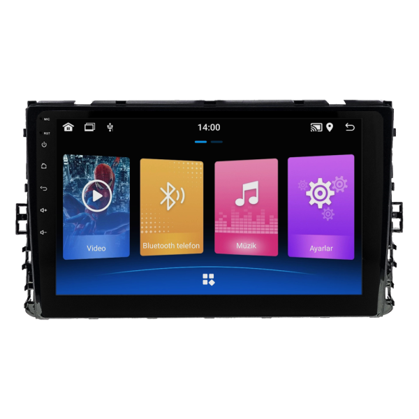 Volkswagen Polo (2018-2020) Android 14 Carplay Navigasyon Multimedya - 2GB Ram 32GB HDD