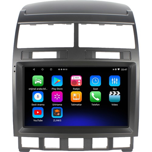 Volkswagen Touareg (2003-2009) Android 14 Carplay Navigasyon Multimedya - 2GB Ram 32GB HDD